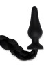  4.5 Inch Silicone Plug with Black Pony Tail 