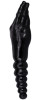 Double Fisting Dildo, PVC, Μαύρο, 34 cm, Mokko Toys