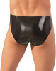 The Latex Collection Men's Latex Briefs with Opening Black-S/L