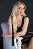  Silicone Flogger Whip Black 