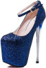 Sexy Bluey Glitter Shoes