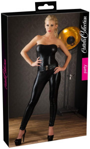 Tube jumpsuit (strapless) wetlook, Cottelli Collection 