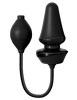 Inflatable Silicone Butt Plug Black