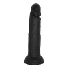 Realistic Dildo Leon with Suction Cup, Liquid Silicone, Black, 16.8 cm, Guilty Toys