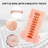 Electric Pussy Masturbator 9 Vibration Modes, 9 Suction Modes, USB, TPE Realistic, Black, 25.5 cm