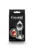 Small Anal Plug Crystal Desires Rainbow Gem, Glass, 7.2 cm