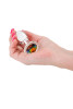 Small Anal Plug Crystal Desires Rainbow Gem, Glass, 7.2 cm