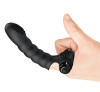Vibrator Deget Alexander, 10 Functii Vibratii, Silicon, Negru, 13 cm