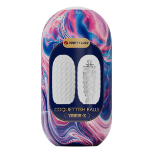 Egg Masturbator Venus X Coquettish Balls, White