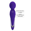 Walter Massage Vibrator, 7 Vibration Modes & 5 Intensities, Silicone, USB, Purple, 21.6 cm
