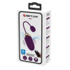 Ou Vibrator Abner, 12 Moduri Vibratii, Bluetooth Control Free App, Silicon, USB, Violet