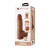 Dildo Realist Curtis cu Ventuza, Silicon Lichid, Natural, 17.3 cm
