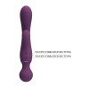 All Rounder Bunny Vibrator Dual Action 10 Vibration Modes Silicone USB Magnetic Purple 20 cm