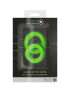 Set of 2 Silicone Glow in the Dark Rings, Neon Green