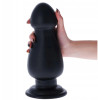 El Penon Anal Dildo with Suction Cup, PVC, Black, 25.5 cm