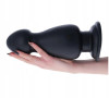 El Penon Anal Dildo with Suction Cup, PVC, Black, 25.5 cm