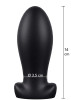 Heavy Anal Stretcher Anal Plug Liquid Silicone Black 14 cm