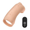 Vibrating Silicone Penis Sleeve  Light