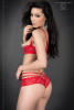 Red Lace Open Bra & Panties Set  S