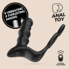 Crixus - Vibrating Prostate Massager with Ball Strap and Cockring - Black