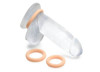 Discrete Silicone Cock Ring Set - 3 Pieces - Light
