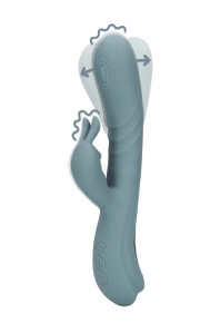 Fingering Motion Rabbit Vibrator - Weathervane Grey