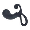 Bulb with Loop Silicone Prostate Massager - S - Black