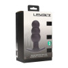 Tri Bulb Vibrating Silicone Anal Plug - Black