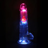 LED Vibrating Straight Cock with Balls - 8
