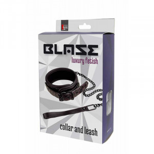 Λουρί για σεξ Blaze Collar and Leash Purple