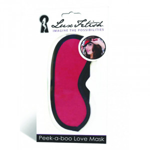 Μάσκα Lux Fetish Peek-a-boo Love red