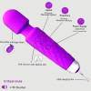 Luna Massage Vibrator 20 Vibration Modes+8 Speed ​​Intensities USB Silicone 20 cm