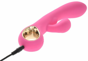 Vibrator Rabbit Melissa 10 Modes Vibration USB Pink 19 Cm Mokko Toys