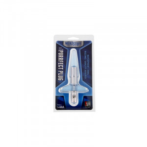 Δονούμενο πρωκτικό παιχνίδι Menzstuff purfect plug clear blue 