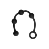 Silicone Anal Balls - Medium - Black