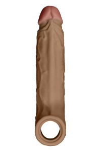  Sheath Model F 6.9 Inch Liquid Silicone Sleeve Oak 