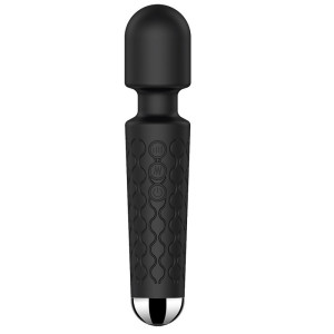 Luna Massage Vibrator 20 Vibration Modes+8 Speed ​​Intensities USB Silicone Black Passion Labs