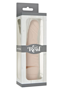 Vibrator Realist Mini Classic 7 Moduri Vibratii Silicon Natural 16.5 cm