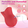 Vibrator Seductive Lips 3 in 1 Vibrating, Licking, Biting, Silicon USB Magnetic 9 cm Guilty Toys