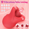 Vibrator Seductive Lips 3 in 1 Vibrating, Licking, Biting, Silicon USB Magnetic 9 cm Guilty Toys