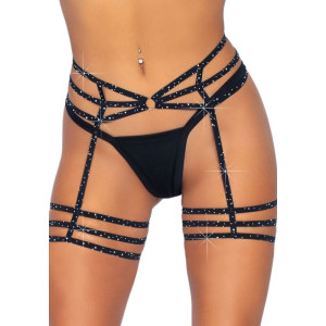 LEG AVENUE - RHINESTONE GARTER STRAPS