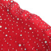 SUBBLIME - 952181 FISHNET BODYSTOCKING WITH GLOVES AND DIAMONDS RED ONE SIZE