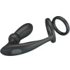 PRETTY LOVE - EMONI PENIS RING ANAL PLUG 12 VIBRATIONS BLACK