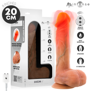 MR INTENSE - LOGAN VIBRATOR DILDO SILICONE WITH HEAT EFFECT AND REMOTE CONTROL 20 CM - 4,1 CM