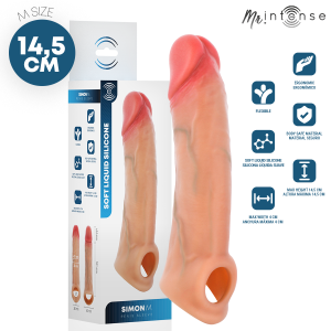 MR INTENSE - SIMON M SILICONE PENIS SLEEVE 14.5 CM - 4 CM
