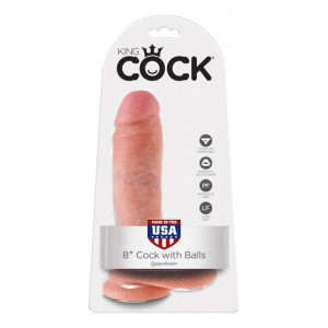 Ομοίωμα Πέους King Cock 8" Cock with Balls