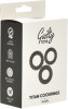 Set of 3 Black Silicone Titanium Penis Rings Guilty Toys