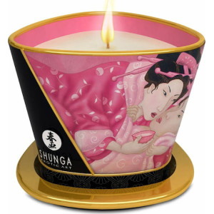Shunga Libido Massage Candle Rose Petals 170ml
