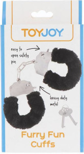 TOYJOY - FURRY FUN CUFFS BONDAGE BLACK